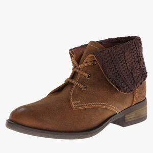 Sbicca 'Marymoor' Women's SZ 7 Ankle Boot Vintage Collection Fold Over Sweater